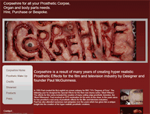 Tablet Screenshot of corpsehire.com